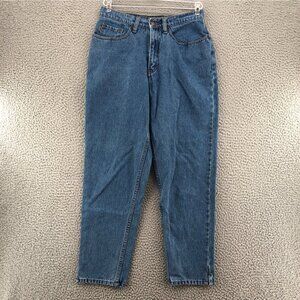 EXP Jeans Womens 9 10 Blue Medium Wash Denim Tapered Ankle Mom Everyday Vintage